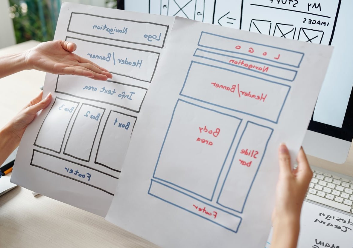 website homepage design