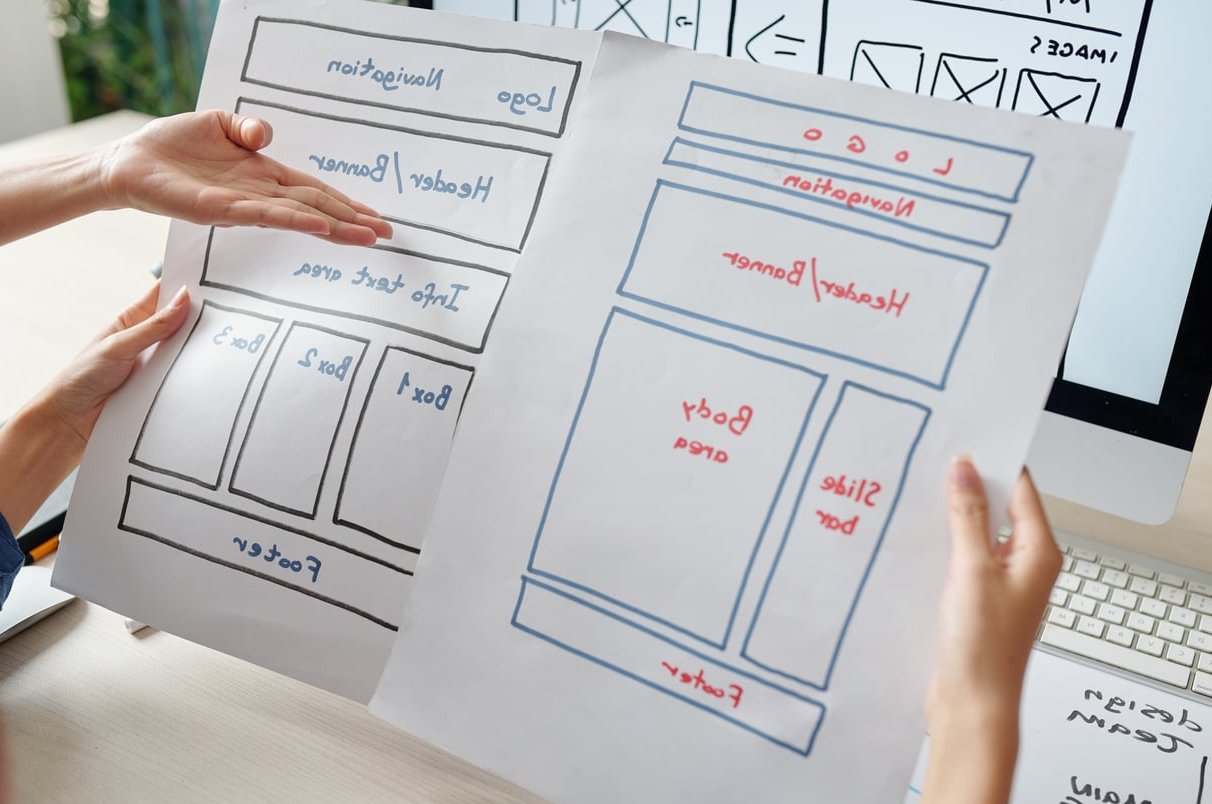 website homepage design
